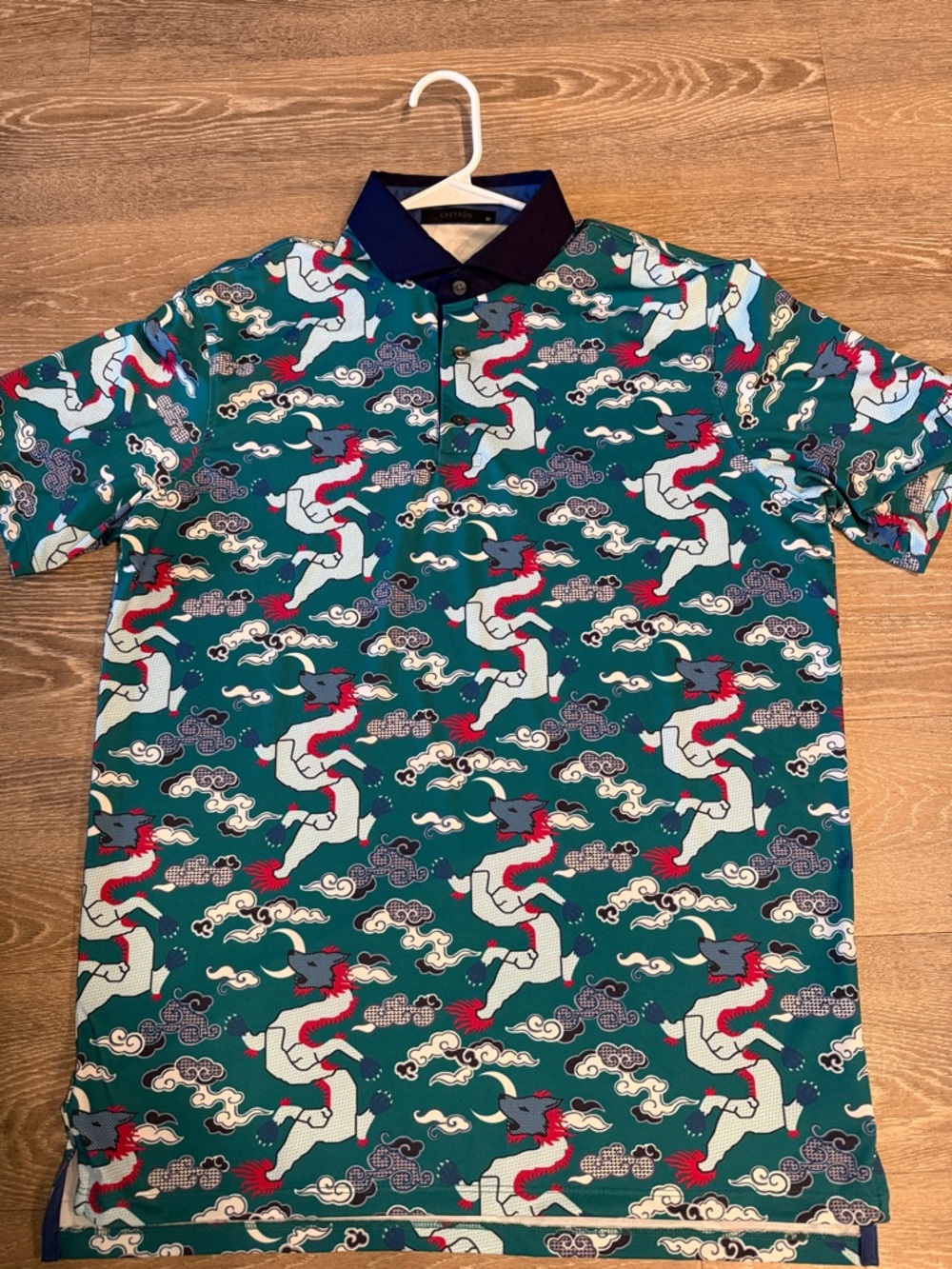 Greyson Wolf Slayer Dragon Polo Shirt in Jungle Size Medium M Men’s Golf